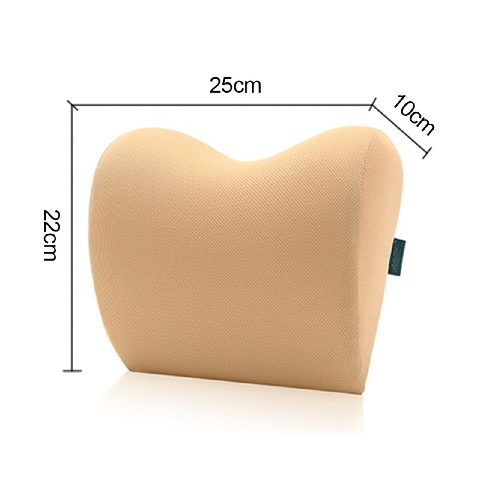 Poggiatesta per Auto, Auto con Spallacci Regolabili, Seggiolino Auto, Memory Foam Morbido Bilanciato, Cuscino da Viaggio per Alleviare Il Dolore al Collo (Color : Beige Pillow 1pc)