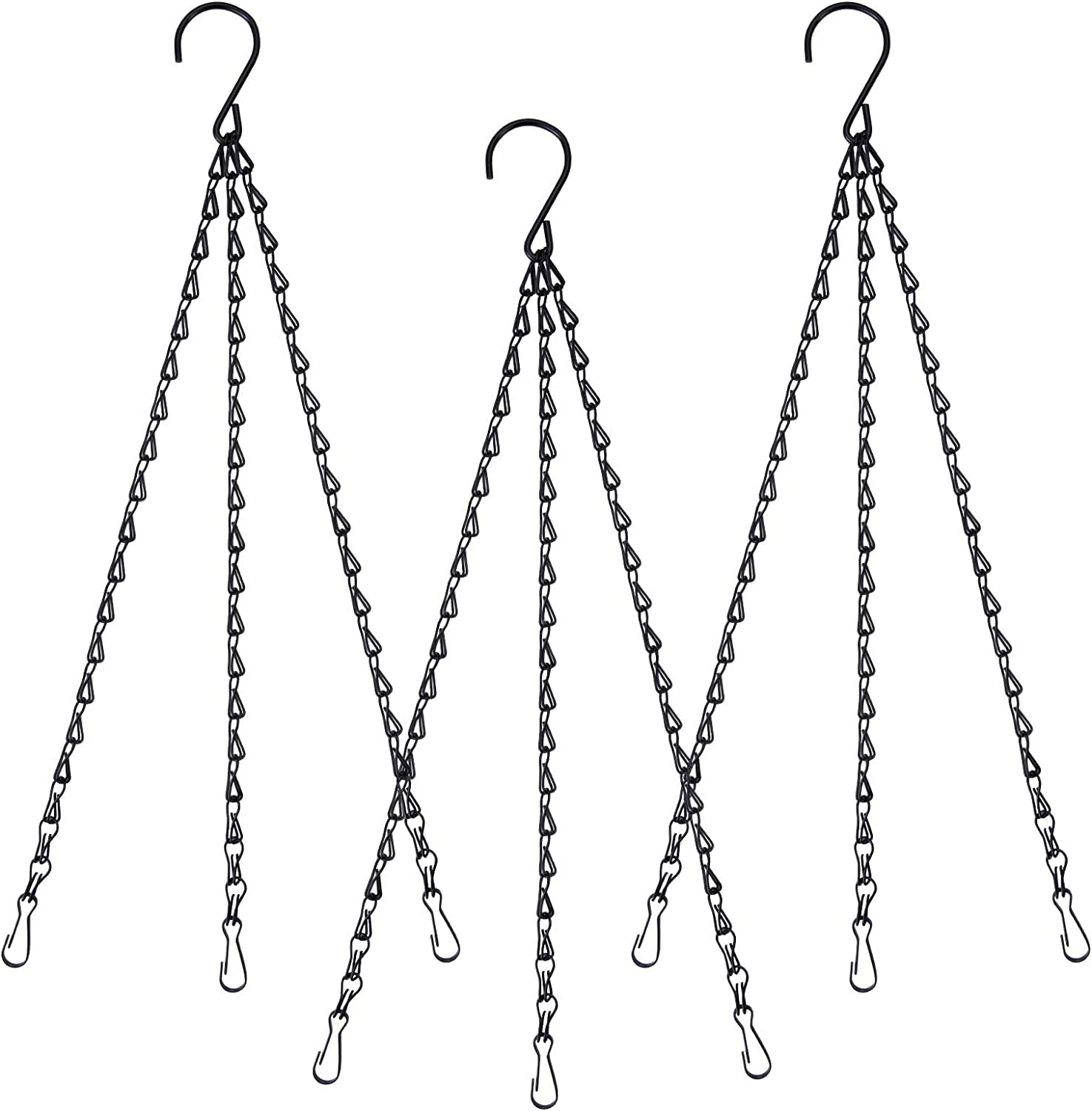 Improvhome-Hanging Basket Chains Hanging Flower Pot Chains, 3 Point Hanging Chains, Plant Basket, Lantern, Decorative Hanging Chain Sets 17Inches, 3Sets Black (B0C3HRR9LV) Amazon Price History, Amazon Price Tracker