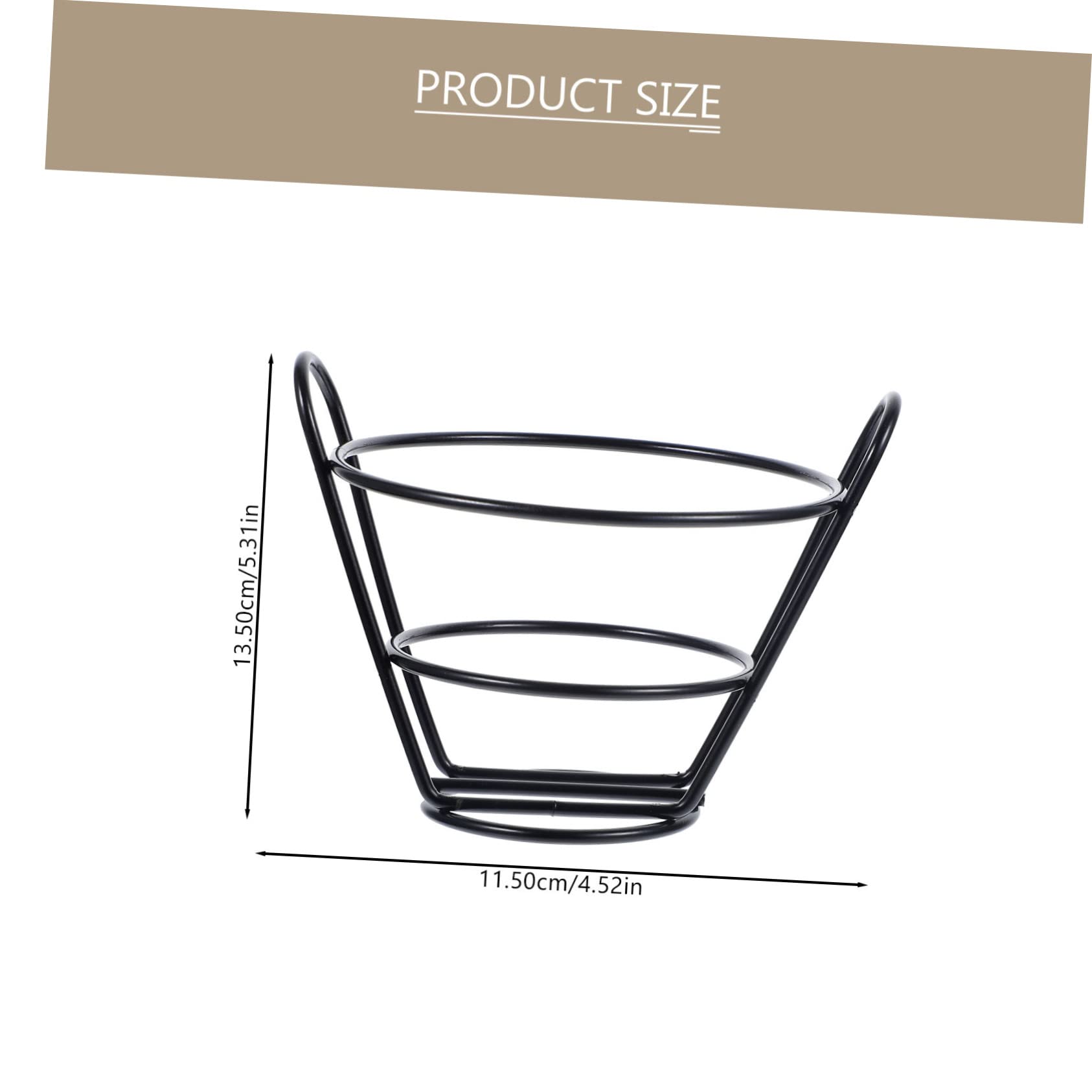 OKUMEYR Metal Fried Chicken Basket Snack Holder for Fried Food Space Saving Design and Fruits Compact for Easy Organization