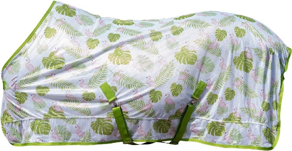 HKM Flamingo Derka siatkowa Zielony/Róż 165
