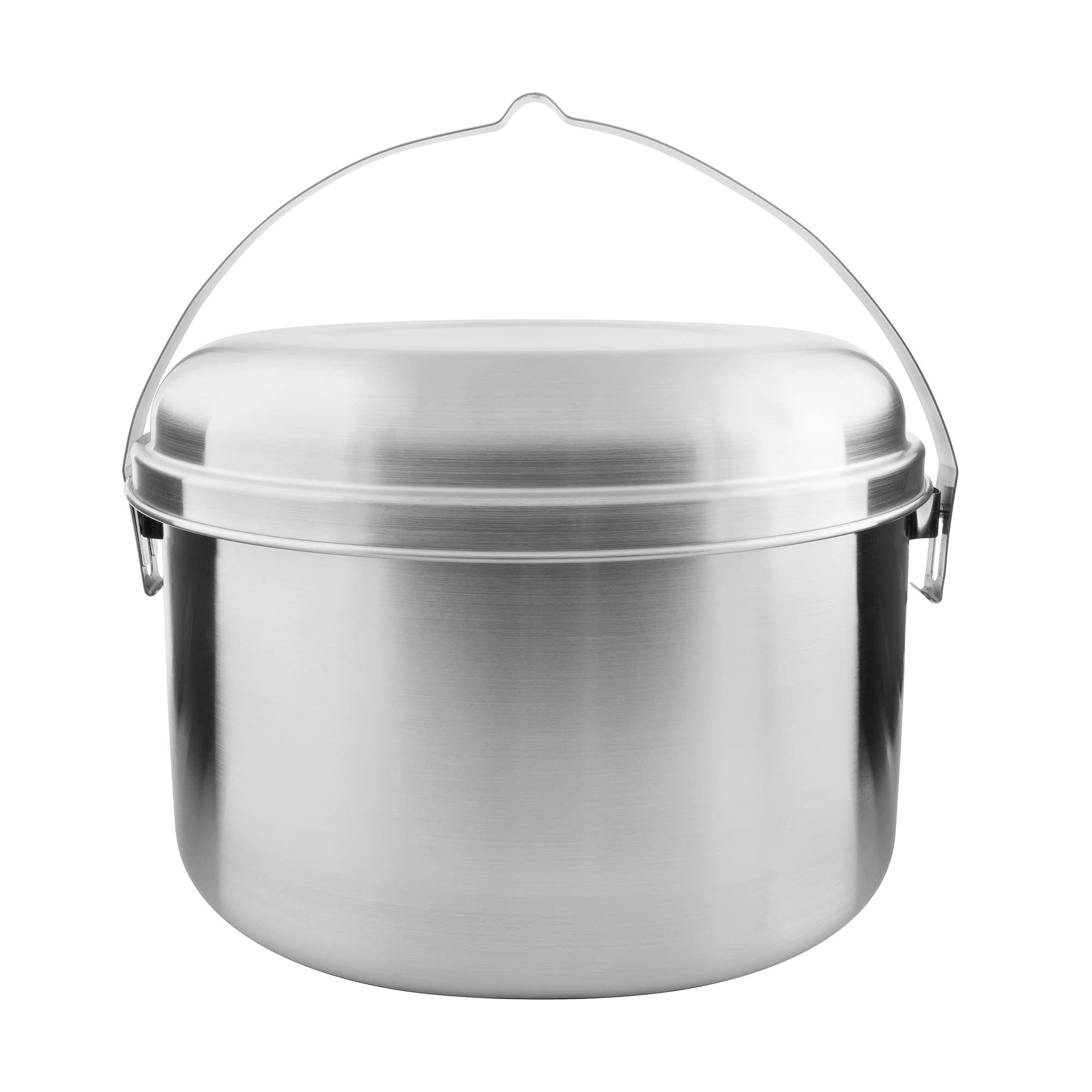 Tatonka Kempingowy zestaw do gotowania Kettle – garnek i patelnia ze stali nierdzewnej – z uchwytem do zawieszenia – nadaje się również do stosowania na ogniu