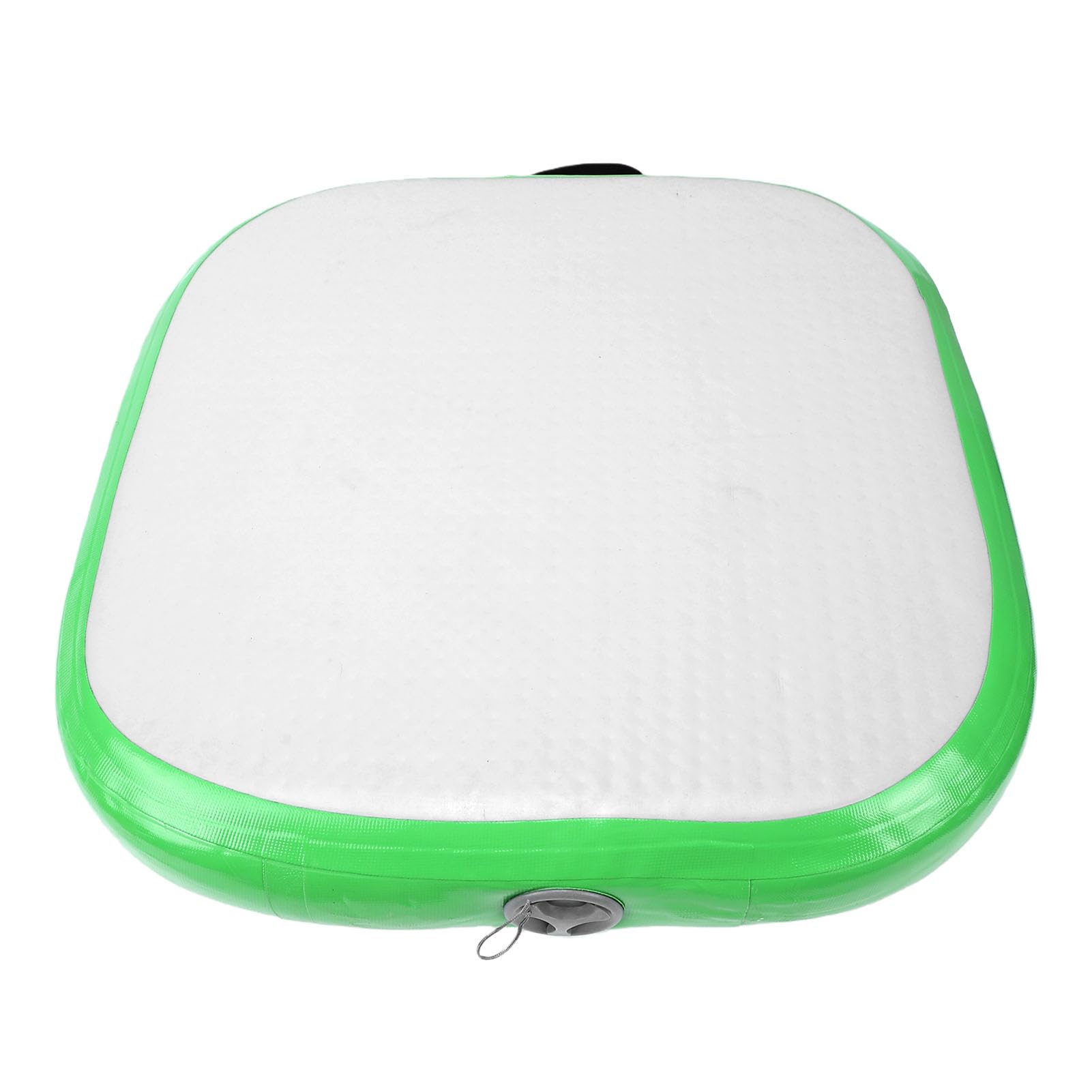 Drfeify Tappetino Gonfiabile, Cuscino da Meditazione in PVC 66x66 Cm Gonfiaggio Rapido con Pompa e Tubo per Palestra, Casa, Spiaggia