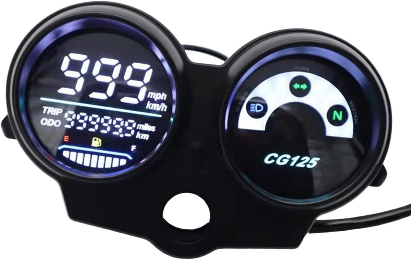 Speedometer Gauge for Cg125 Fan125 Titan125 150 Motorcycle LED Digital Dashboard Speedometer Odometer Tachometer 199km/h Motorbike Parts
