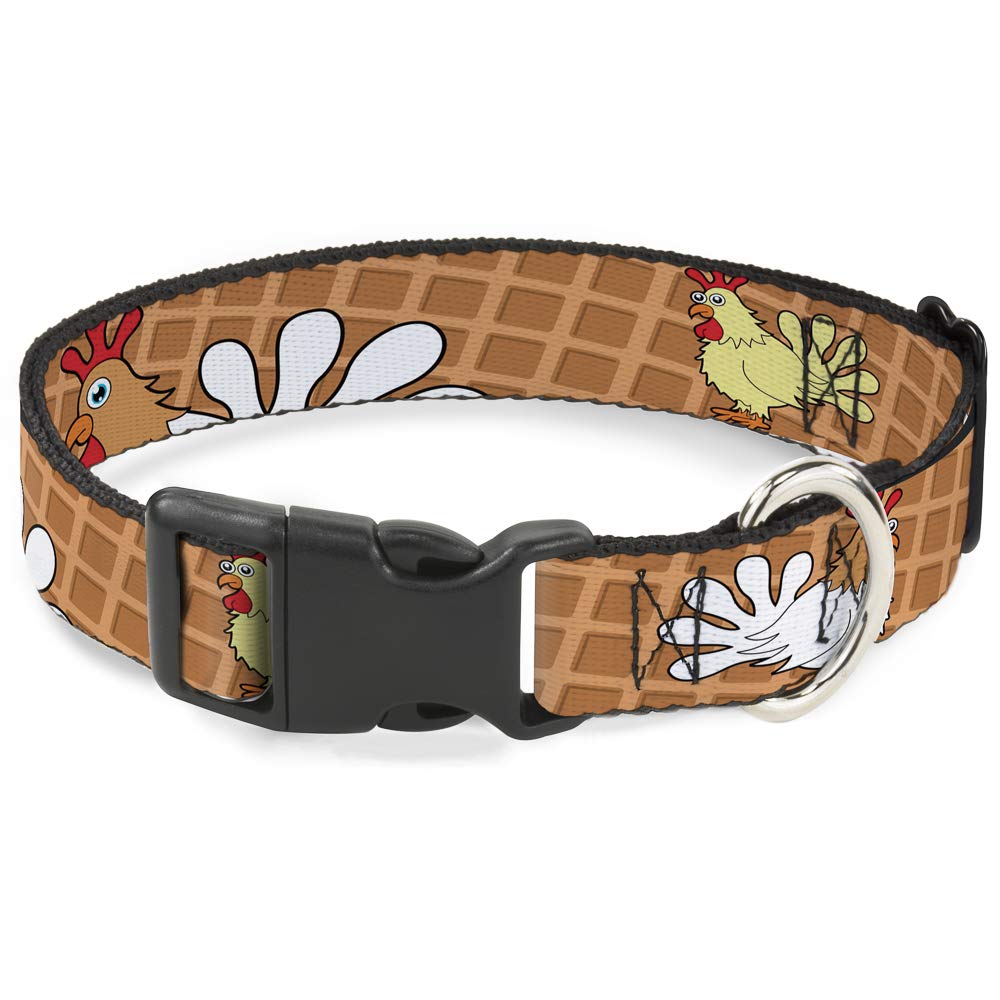Collar antiescapes Buckle Down 16 23 Waffle Pollo Poses con cierre rápido