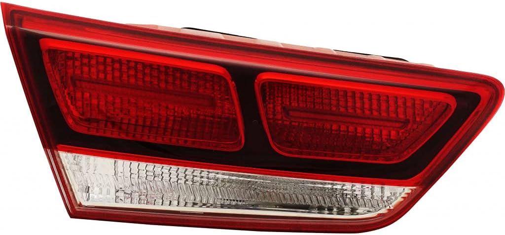 KarParts360 For Kia Optima Inner Tail Light Assembly 2016 17 18 2019 Driver Side Bulb Type CAPA For KI2802132 | 92403 D5000