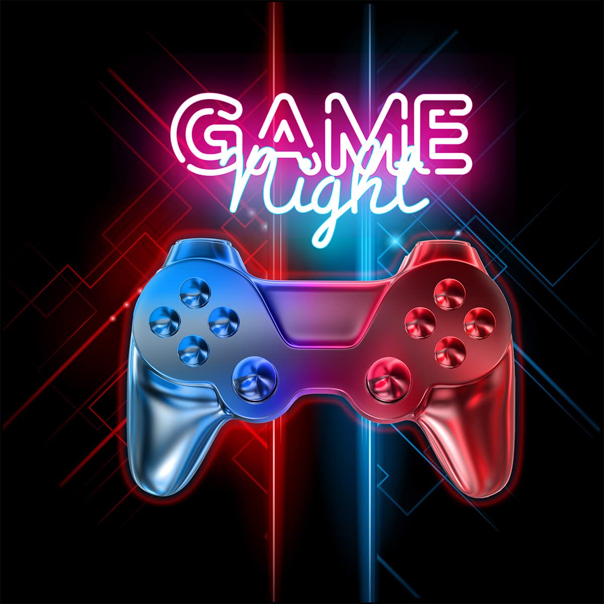 Gamer Upholstery Fabric by The Yard,Game Night Gaming Reupholstery Fabric for Chairs,Video Game Fabric for Outdoor and Home DIY Projects,5 Yards,(L460*W150cm) Red Blue