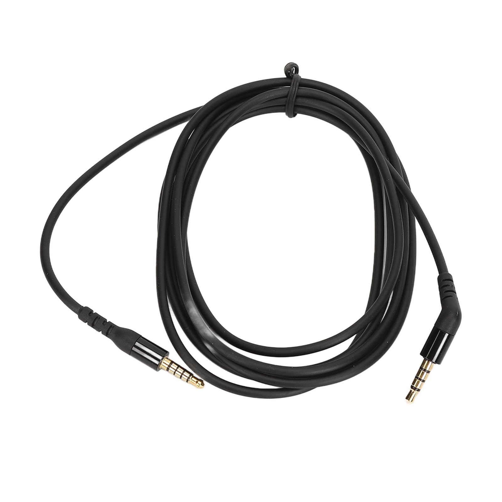 Fockety Zamienny kabel audio, 3,5 mm, 5-biegunowy, zamienny kabel kompatybilny z Nova 7 / Nova Pro, zestaw słuchawkowy do gier, kąt 135 stopni, 2 m (czarny)