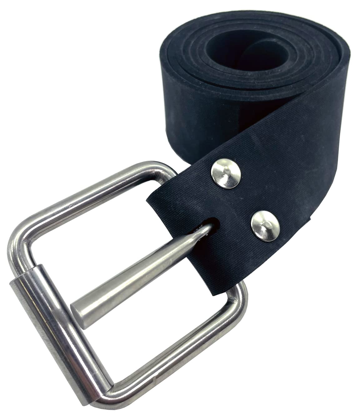 SPEARFISHING WORLD Deluxe Free Diver’s Marseillaise Rubber Weight Belt with Stainless Steel Buckle for Deep Divers Freediving Scuba and Spearfishing
