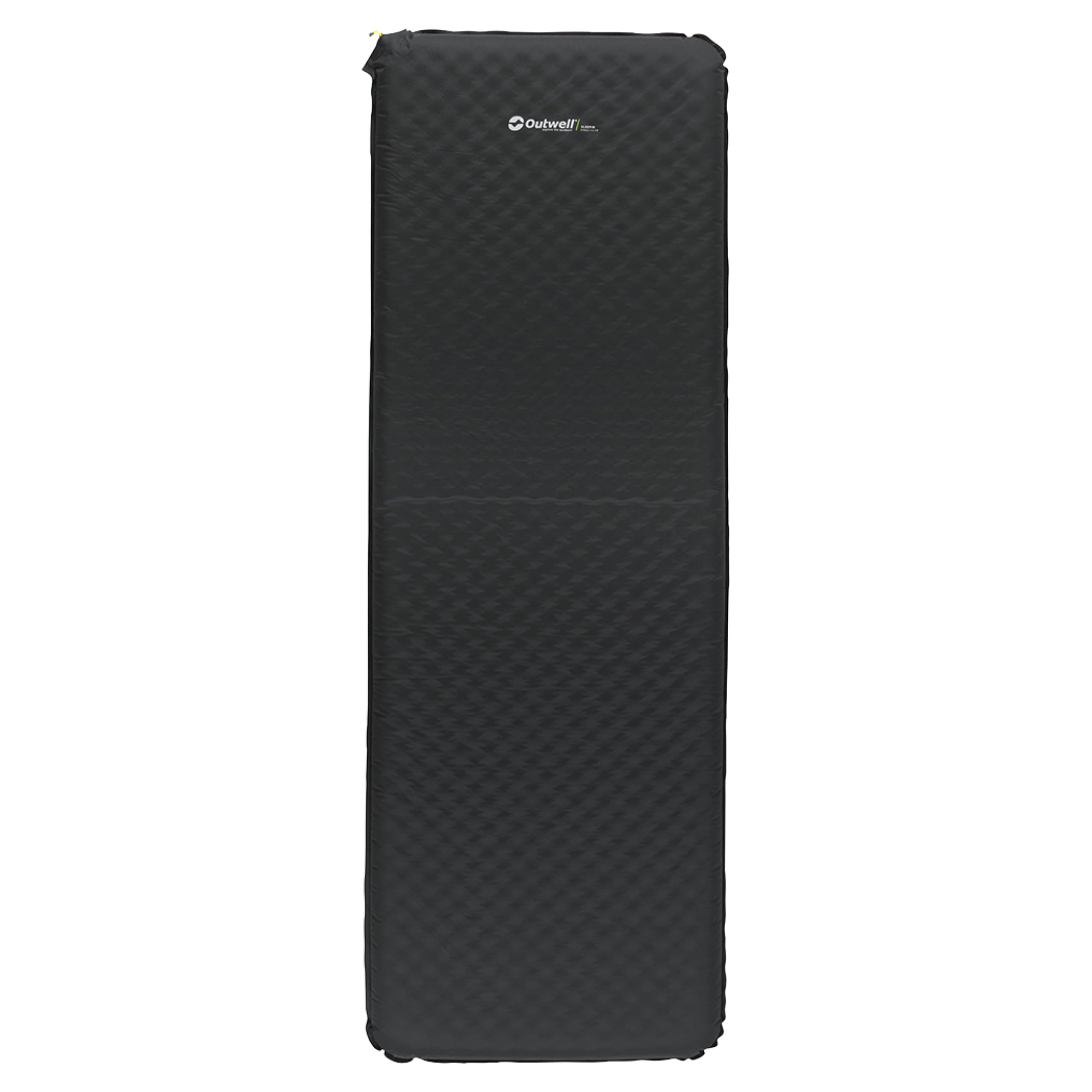 Outwell Sleepin Self Inflating Mattress โ Camping Sleeping Mat, Compact, Inflatable Air Mattress with Comfortbale Wave Shaped Memory Foam - For Hiking, Trekking, Outdoors (Single (7.5cm Thickness))
