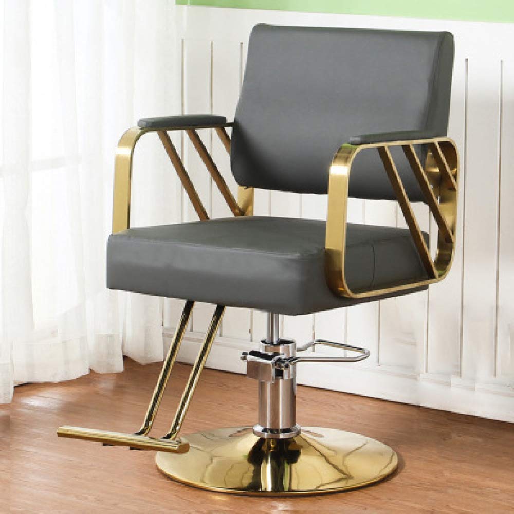 Poltrone Da Parrucchiere,Sedia Girevole Per Parrucchiere,Sgabello Da Barbiere Di Bellezza,Sgabelli Per Lo Styling Moderni,Sedia Elevabile Idraulica Professionale,50X50X92Cm,U,L Made in China