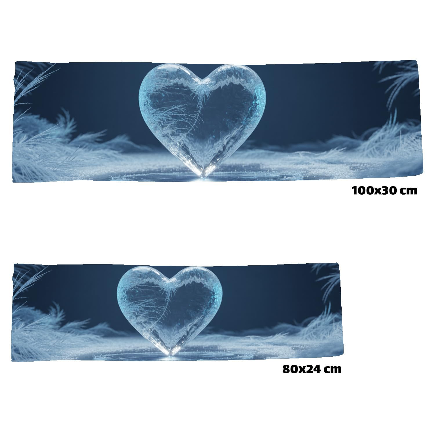 Eisherz Serviette de glace rafraîchissante XL pour le sport Élégante serviette de fitness – Parfaite pour les activités de plein air