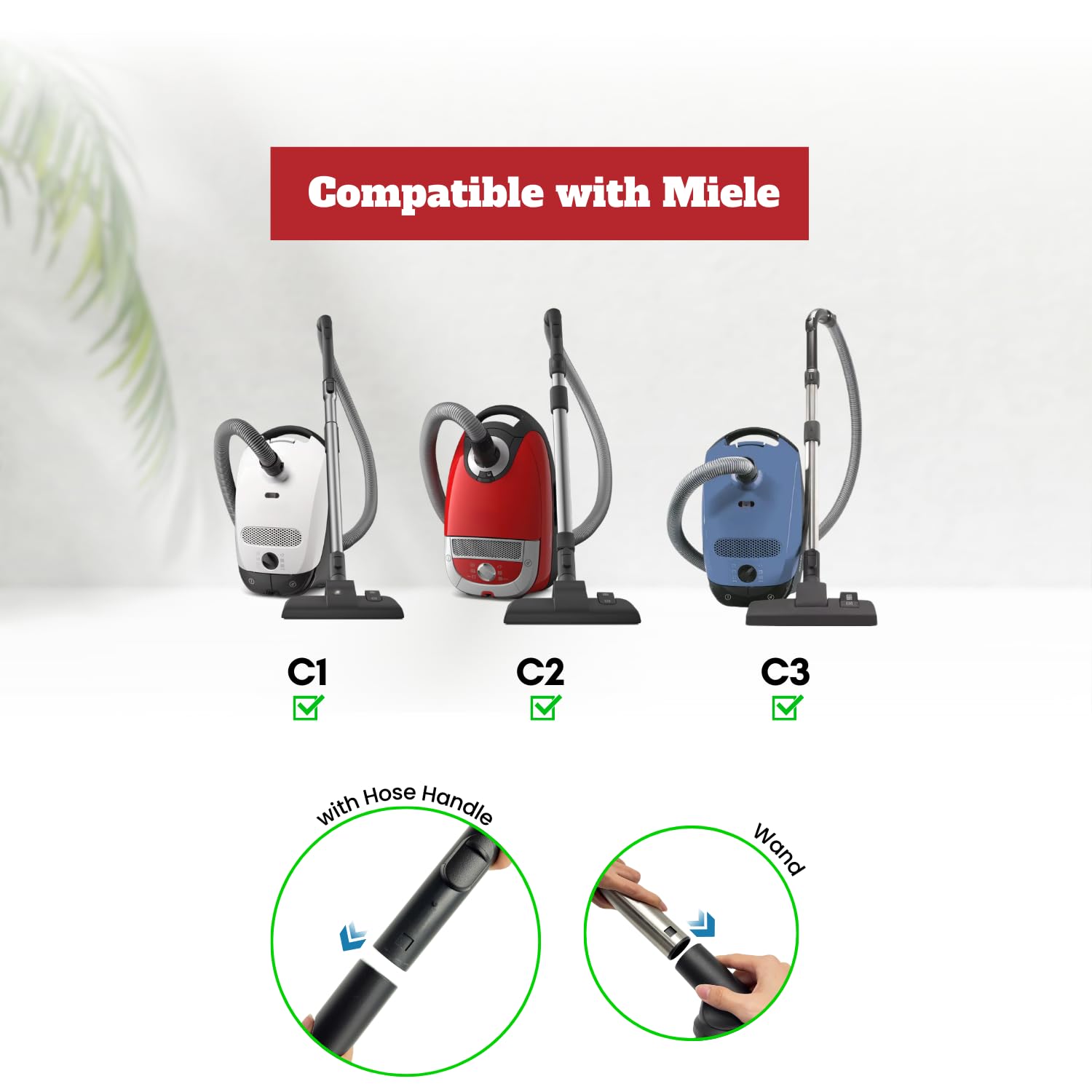 Amazon.co.jp: Miele掃除機アタッチメントアクセサリー用 内径1-3/8