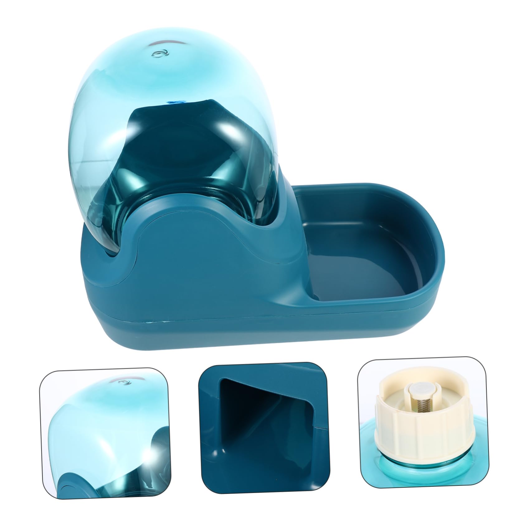 Bebedero Automático para Mascotas Dispensador de Agua 3.8l Verde | Plástico, Limpieza Sencilla, Diseño Simple, para Pet y Pigeon, Uso Doméstico