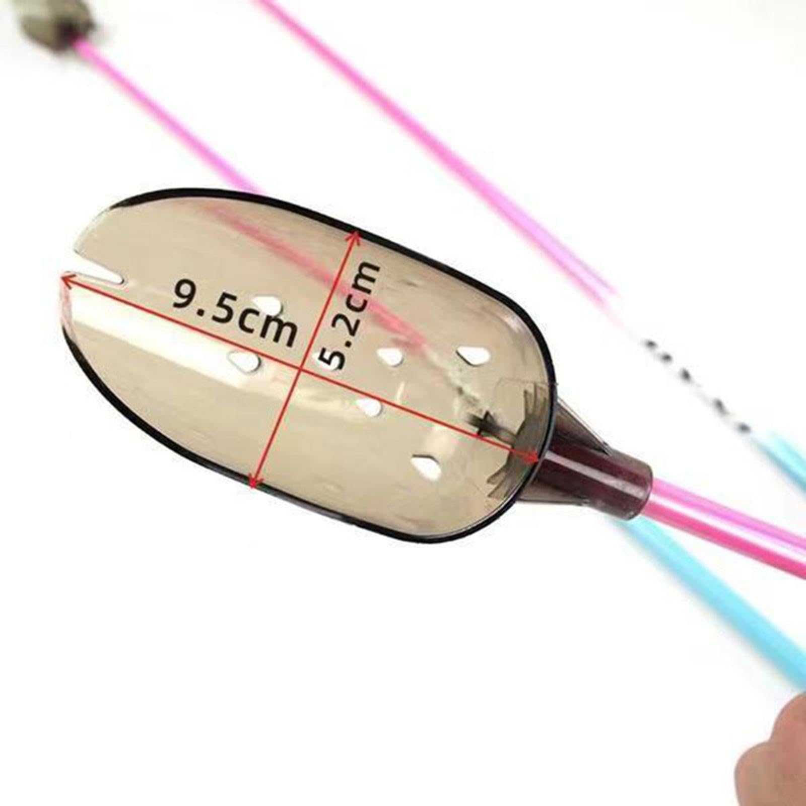 Baiting Throwing Spoon avec Design Ventilation Trous Outil de Lancer Cuillère Appât Poignée Ergonomique en Carbone Adapté Pêche en Rivière et Cadeau