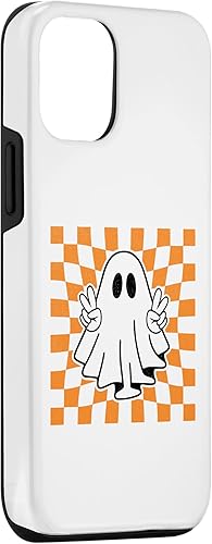 Miniatura 3 de Funda divertida para disfraz de Halloween a cuadros de fantasma para iPhone 13 Pro