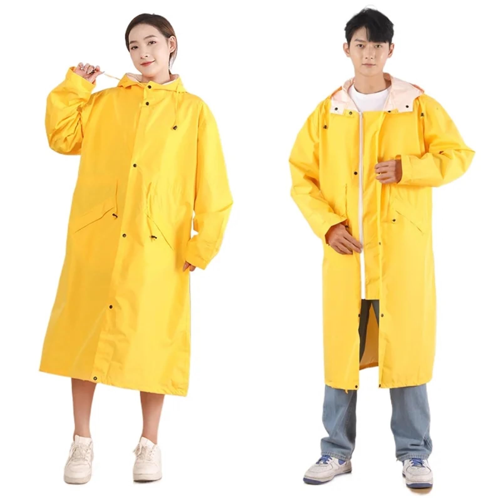 Chubasqueros Impermeable Gabardina larga impermeable for mujer, unisex, for exteriores, senderismo, poncho de lluvia resistente