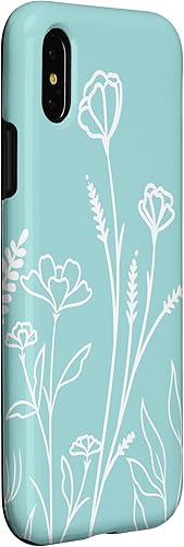 Miniatura 9 de iPhone 11 - Bonito diseño de flores silvestres de verano en funda azul verde pastel