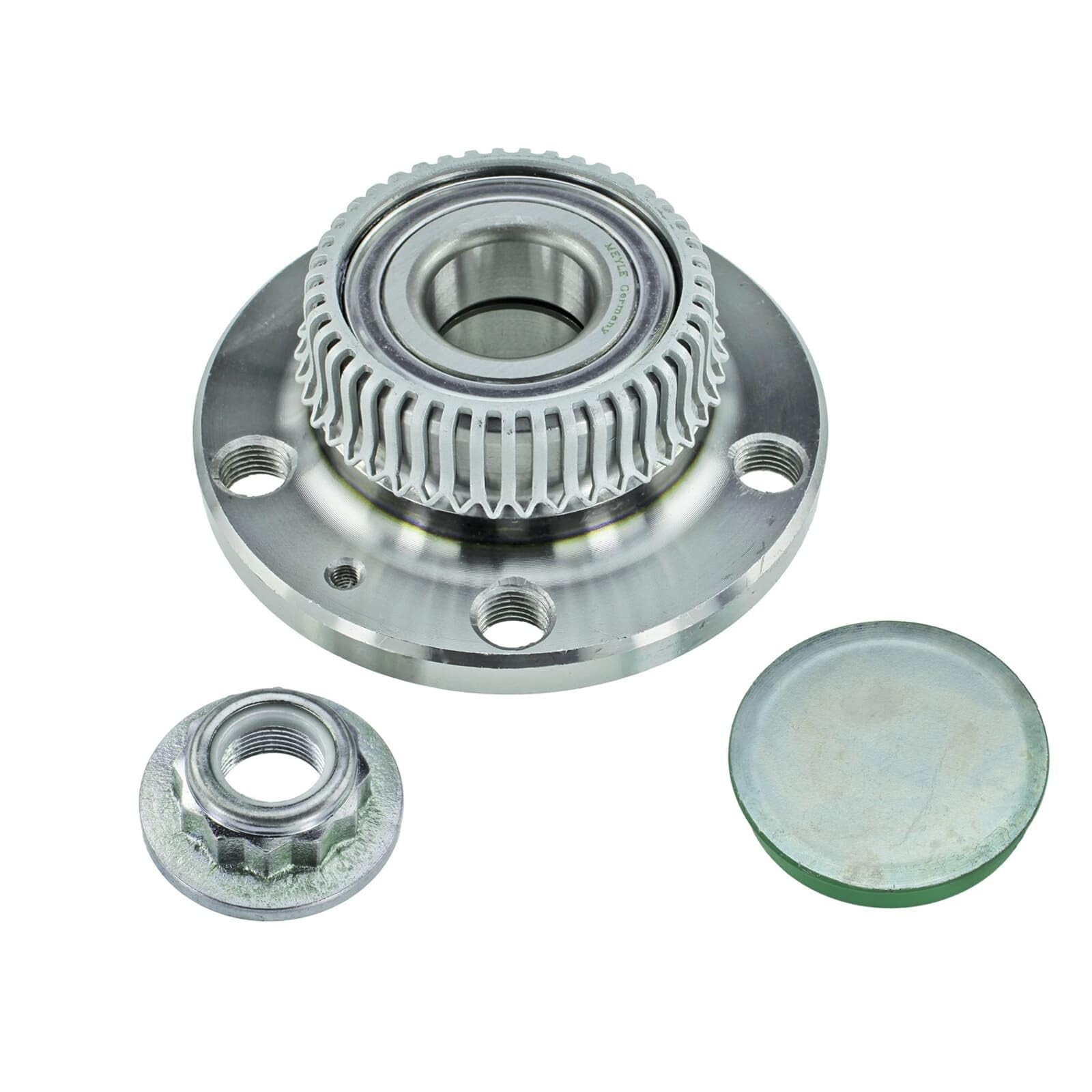 MEYLE 100 598 0181 Radlagersatz pro Rad Hinten Außen: 120mm Kugellager mit Anbau-/Befestigungsmaterial mit ABS-Sensorring mit integriertem Radlager Kompatibel mit VW Golf IV Schrägheck 1J1 1J0598477 | 100 598 0181 für Golf 4 A3 8L TT Leon 1M Octavia I