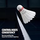 Fitplayr Rapid Feather Shuttlecock Pack of 3 | High-Class Tournament Grade Badminton Shuttlecocks | Speed 78 | Durable Feather Shuttle for Training, Practice & Match Play gallery image