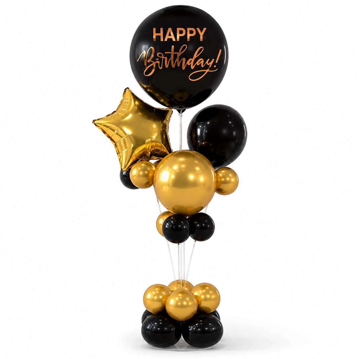 Rose Gold Birthday Balloon Bouquet - FREE SHIPPING -14