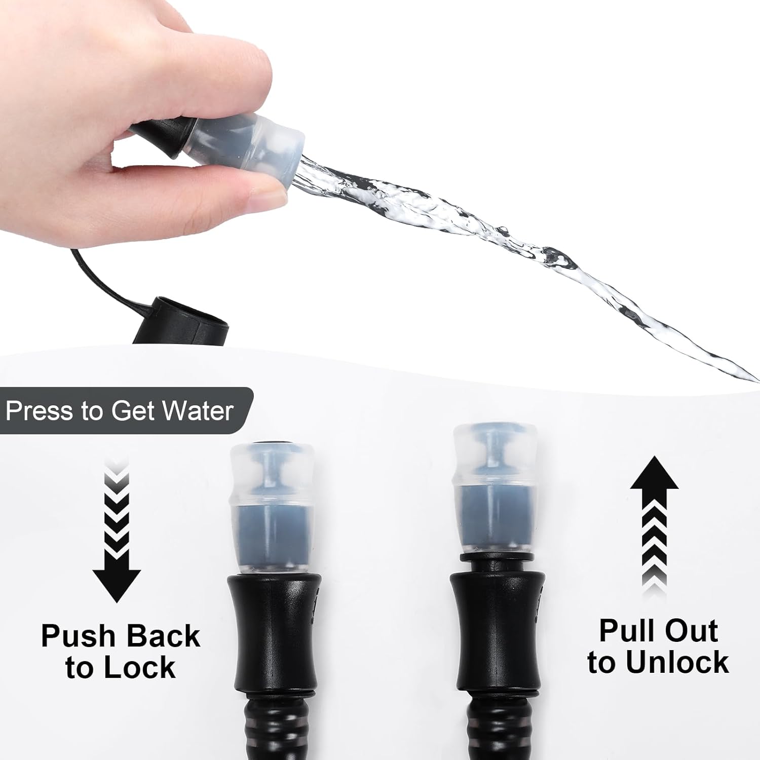 2L Wide Open Hydration Bladder for Running, Leakproof Water Storage,White - Image 5