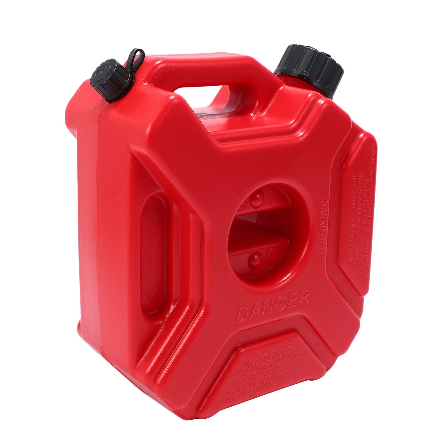 motocicleta roja 3L tanque de combustible de emergencia de plástico gasolina coche contenedor de repuesto tanques de gasolina bidón ATV UTV