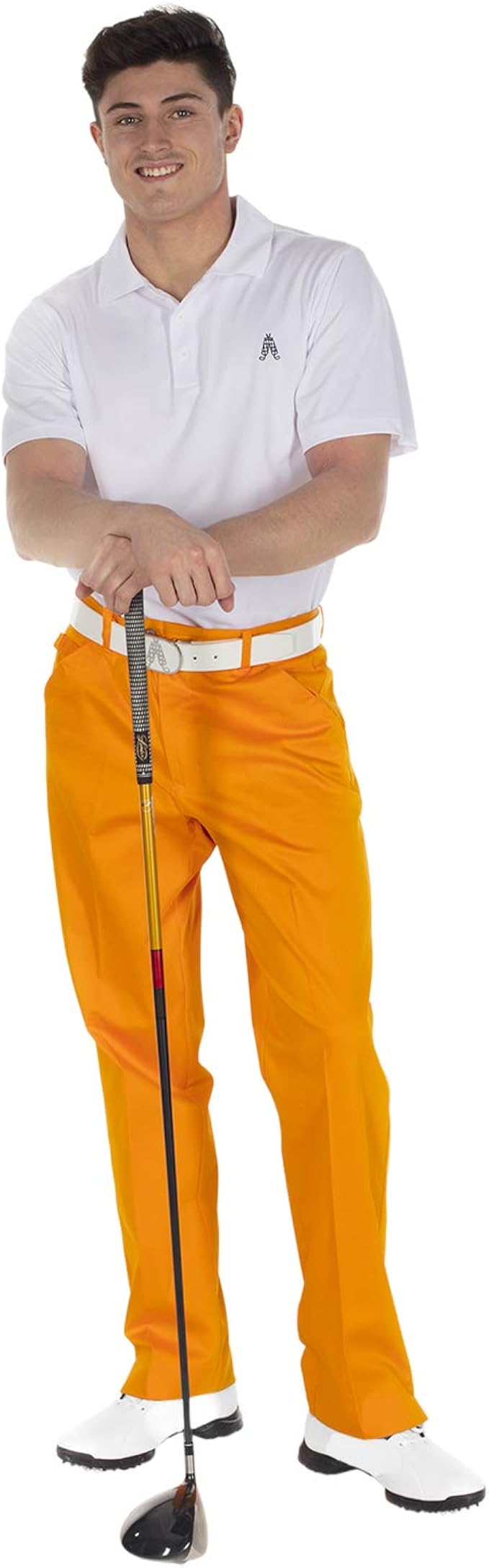 Golf Trousers Available In Pink Orange 