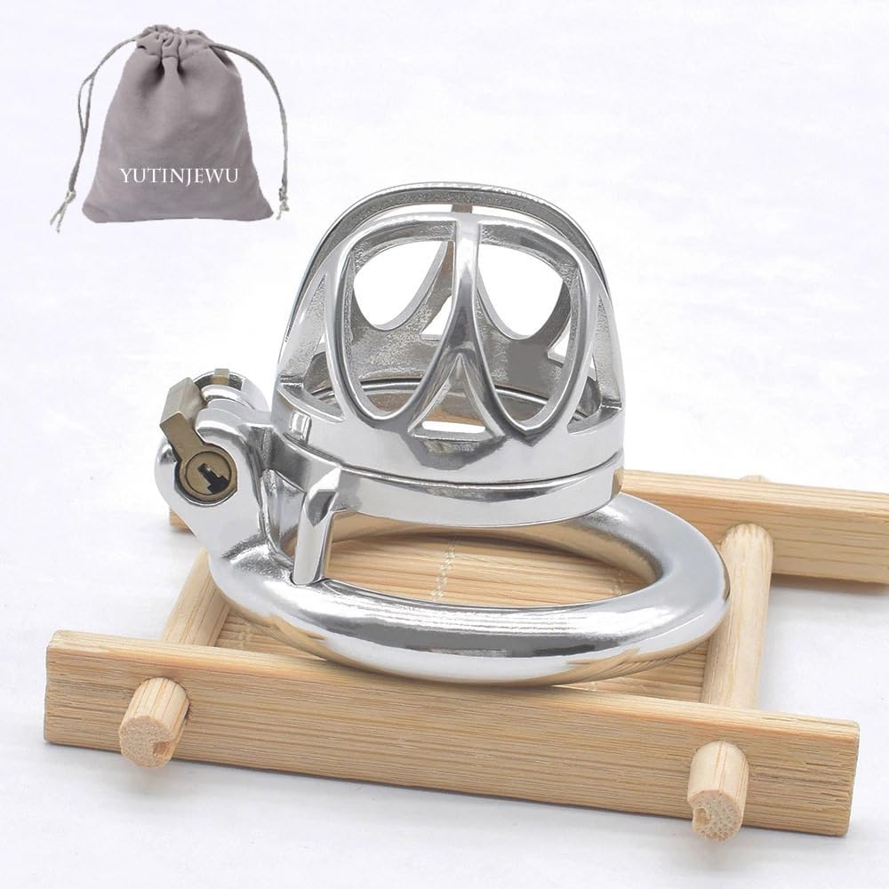 Chastity Device Lock Toys for Men Steel Chastity Cage Bondage Device Metal Cock Cage