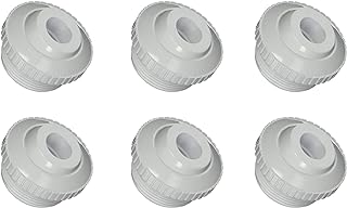 MAKHOON 3/4" Directional Flow Eyeball Inlet Jet for Compatible with Hayward SP1419D with 1-1/2" MIP Threa White Opening Hydrostream Return Jet Replacement Part(6 Pack)
