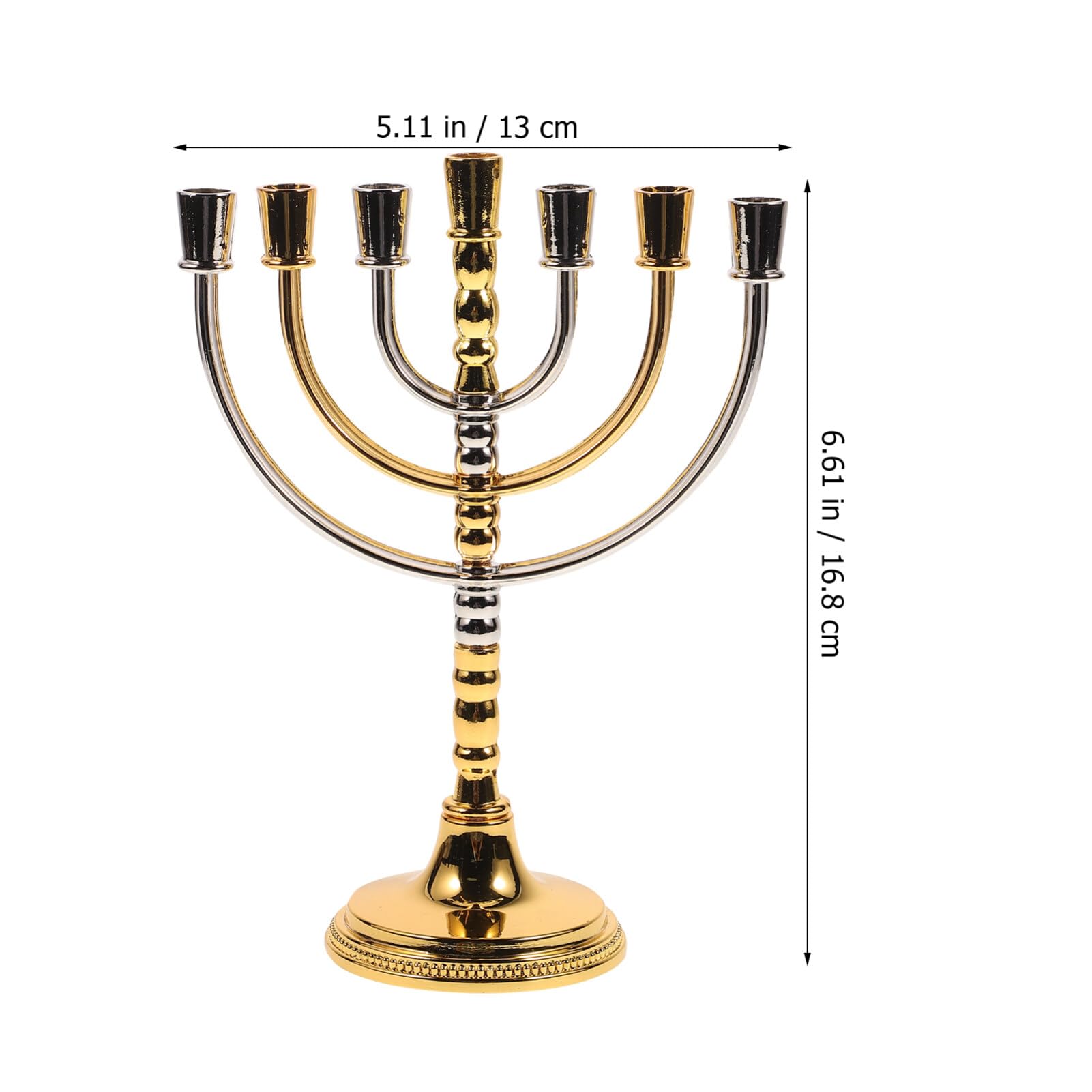 2 Bougeoirs Judaïca Anciens Argent 925‰ - Israël - Travail Guirlandes