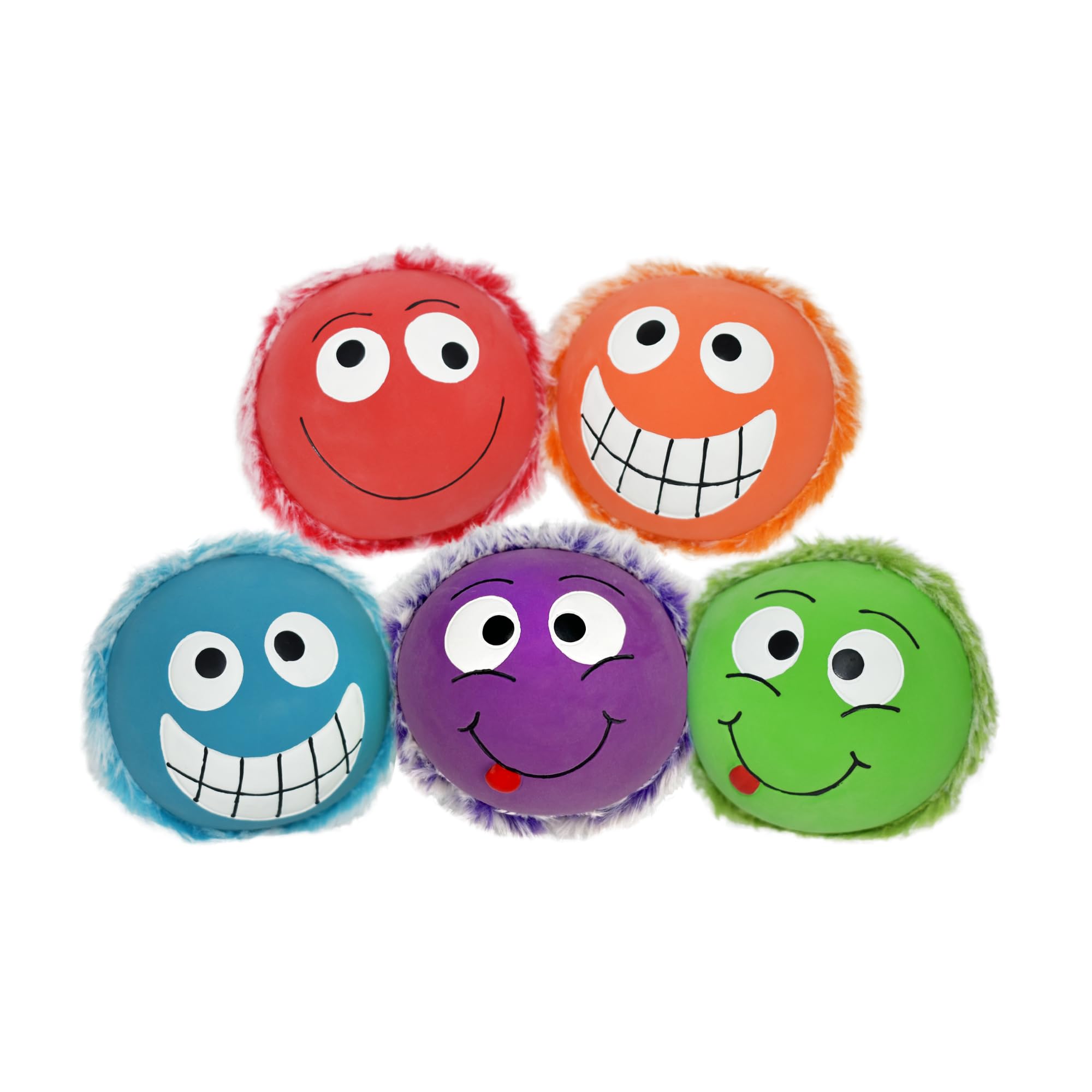 MULTIPETPlushy Peas (Assortment) Size 2.5" Dog Toy Pack of 3