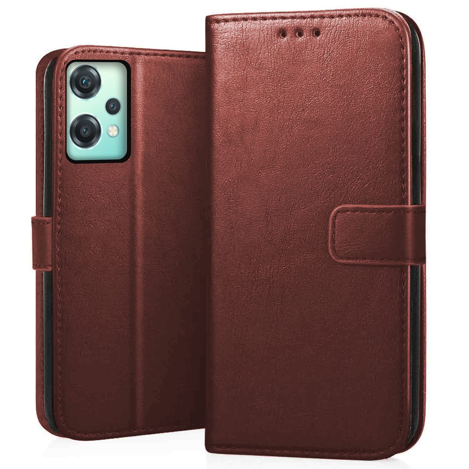 CEDO OnePlus Nord CE 2 Lite (5G) Flip Cover | Leather Finish | Inside Pockets & Inbuilt Stand | Shockproof Wallet Style Magnetic Closure Back Case Flipcover (Brown) (B09ZJ42LYZ) Amazon Price History, Amazon Price Tracker