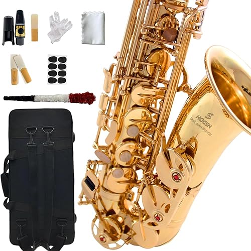 E flat alto saxophone beginners professional saxophone belt box, whistle, cleaning suit.