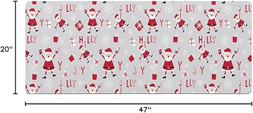 Miniatura 3 de Tapete de baño de Navidad para bañera, antideslizante, de secado rápido y absorbente, tierra de diatomeas, fregadero de ducha, tapete lavable de