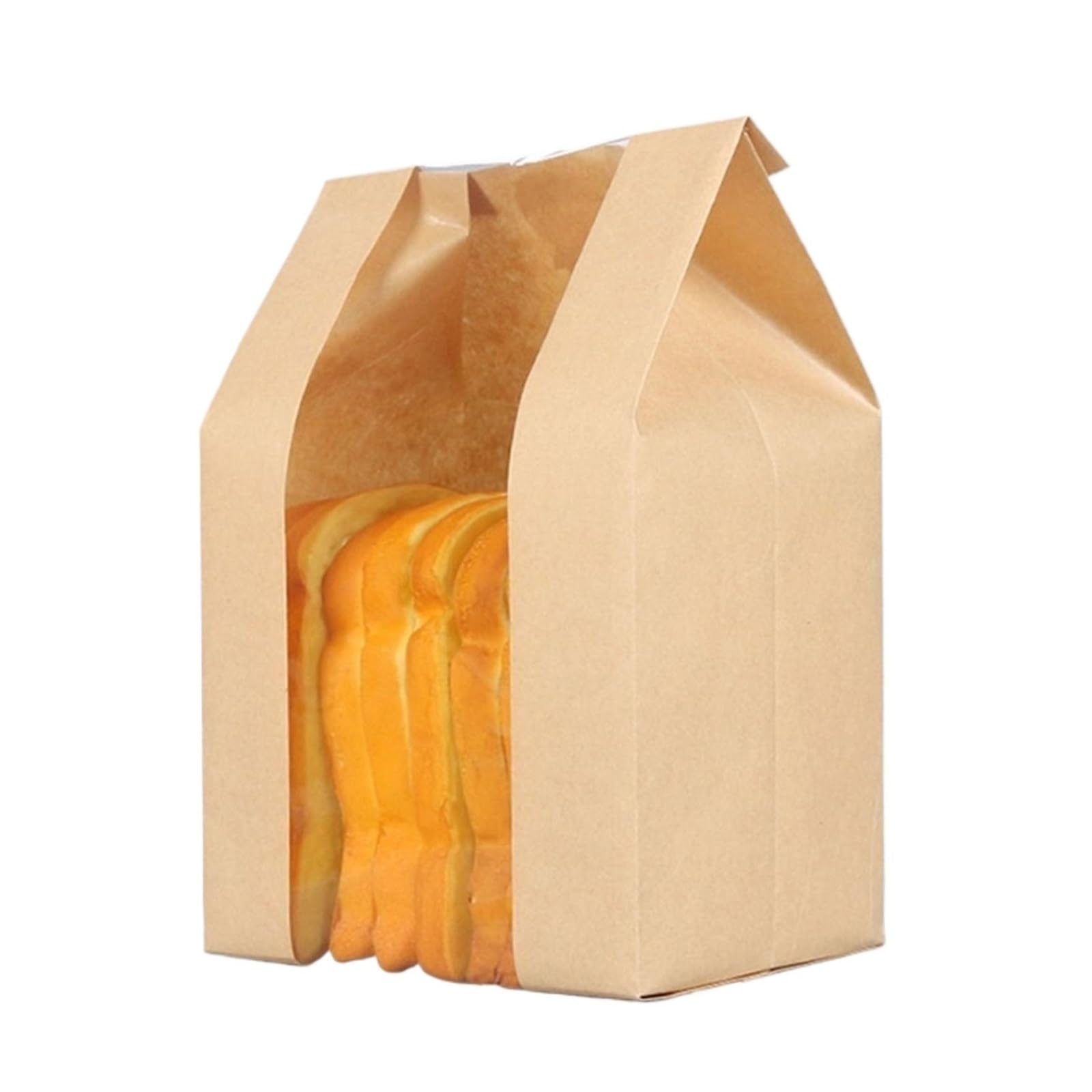 100pcs Paper Bread Bags For Homemade Small Bakeries for Bread