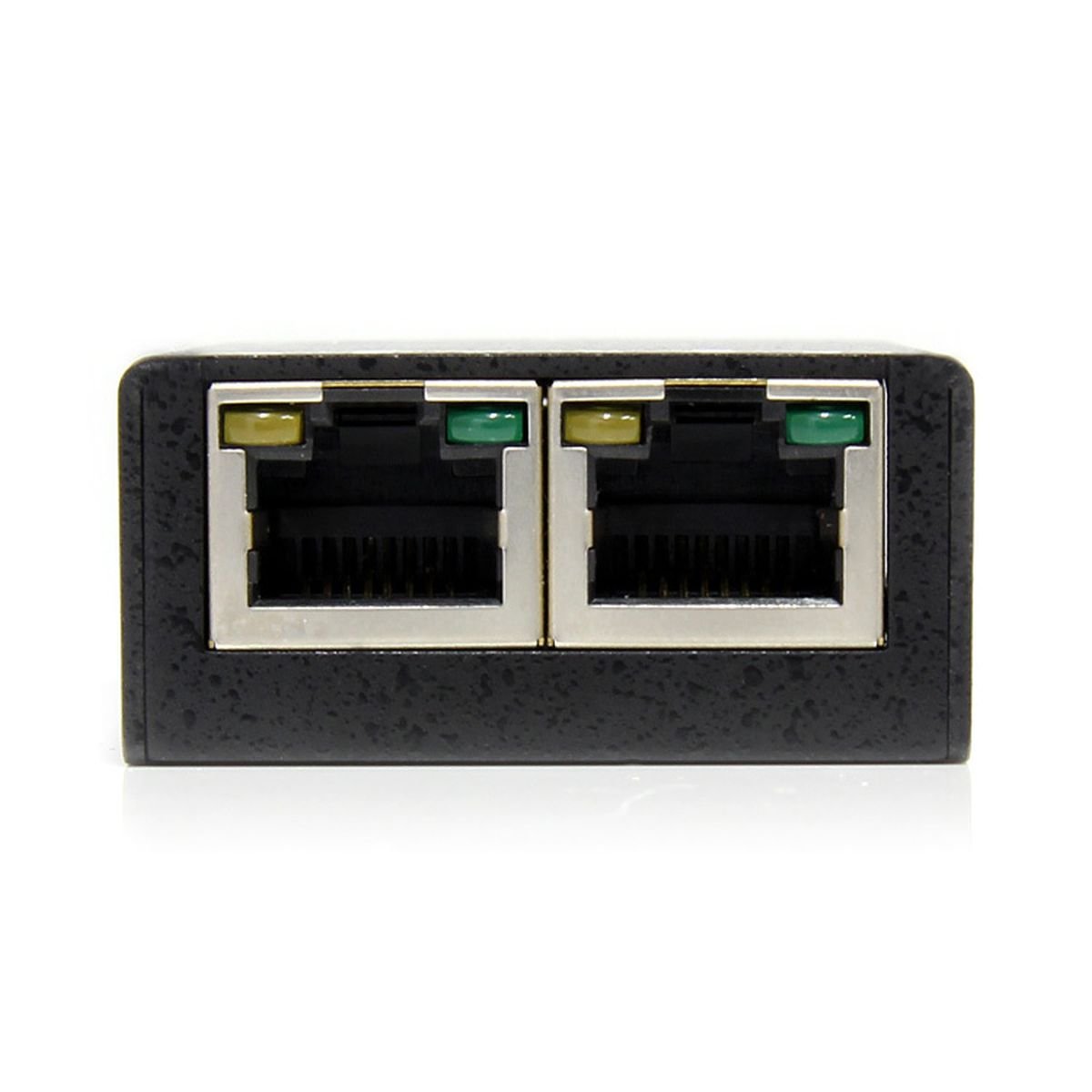 StarTech - ICUSB2322RJ - Adaptateur Industriel 2 Ports USB série RJ45 - Montage Mural + Rail DIN - Noir