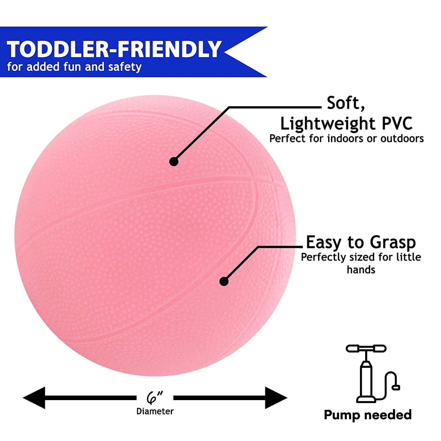 Botabee Toddler & Little Kids Replacement Basketball - for Little Tikes  EasyScore - 2 Pack (Pink) : Amazon.sg: Toys