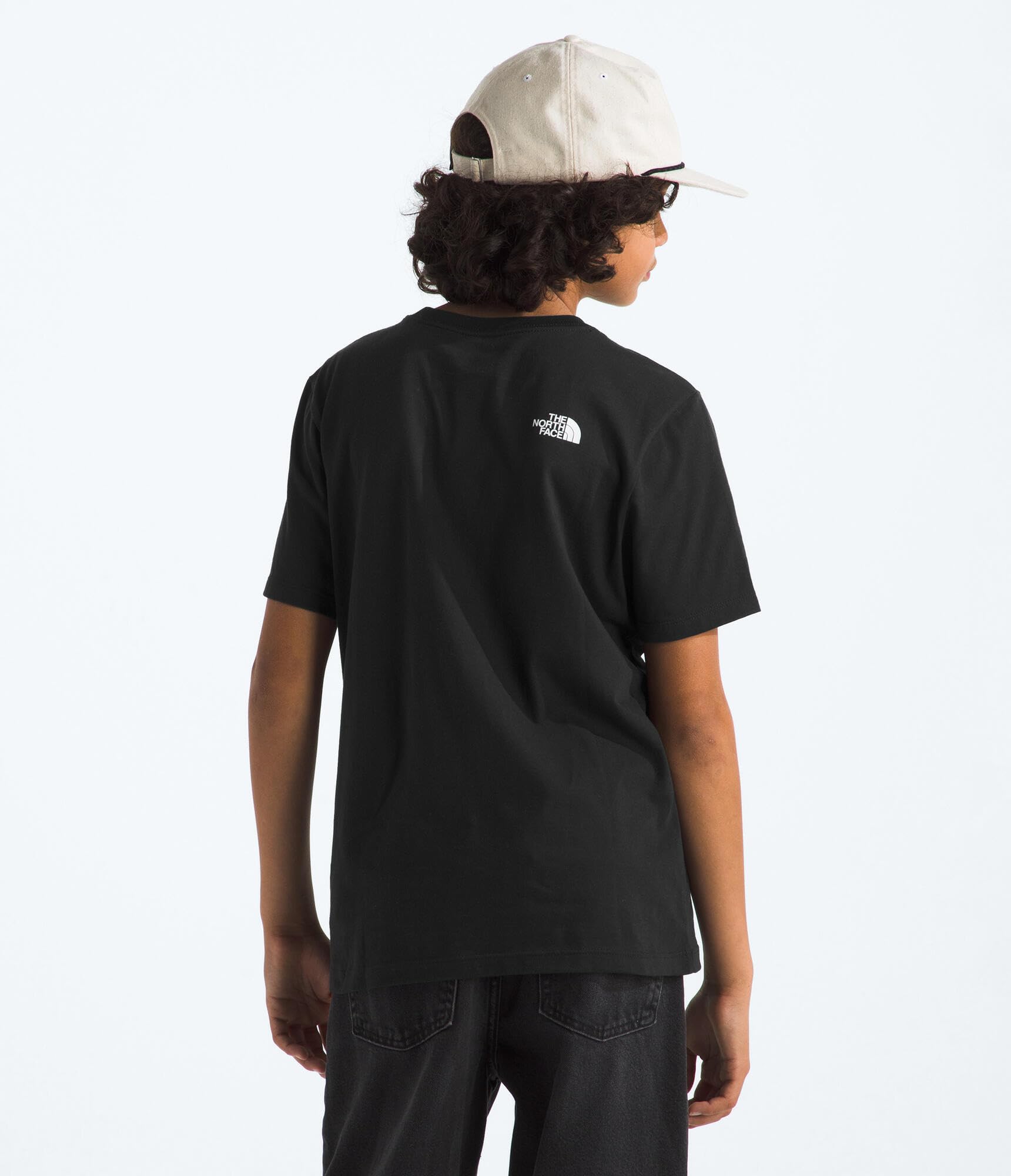 The North Face Koszulka dziecięca Evolution Half Dome Ss T-shirt, kolor czarny TNF, 7-8 lat