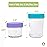 WeeSprout Glass Baby Food Storage Jars - 12 Set, 4 oz/8 oz Baby Food Jars, Plastic Lids, Freezer Storage, Reusable Small Glass Baby Food Containers, Microwave & Dishwasher Safe, for Infant & Baby Food
