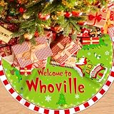 Christmas Tree Skirt Welcome to Tree Skirt 48 Inch