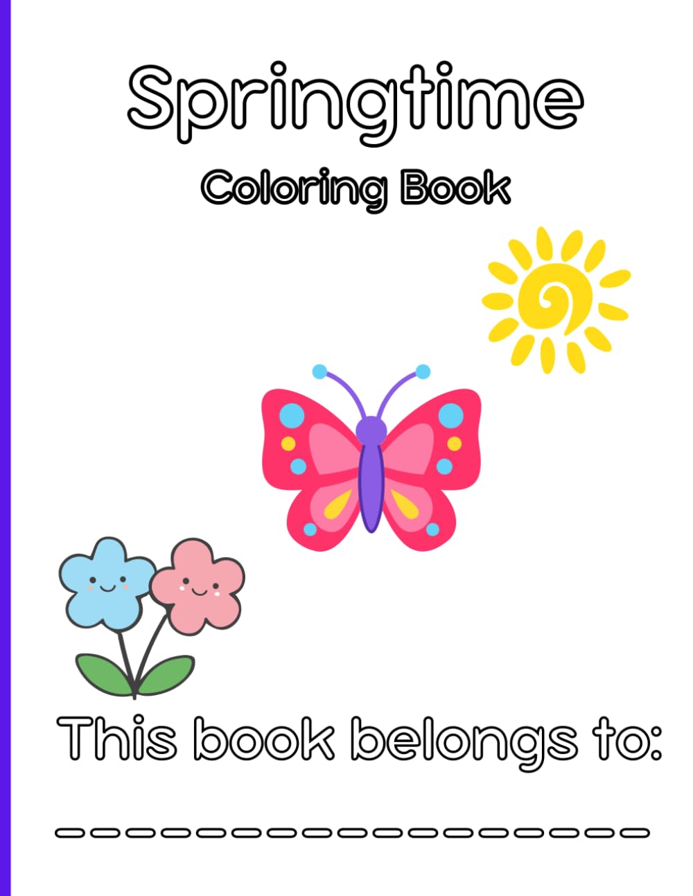 Springtime in the Park Coloring Book: Perfect for Ages 2-5