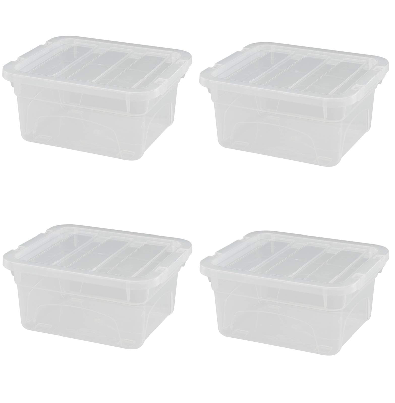 Whitefurze Small Stackable Storage Box With Lid 18Cm from B&Q