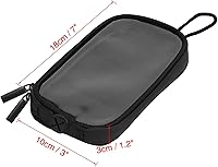 Vista 7 de X AUTOHAUX Universal 7'' Magnetic Tank Bag with Headphone Hole PU Leather Waterproof Motorbike Saddlebag for Motorcycle