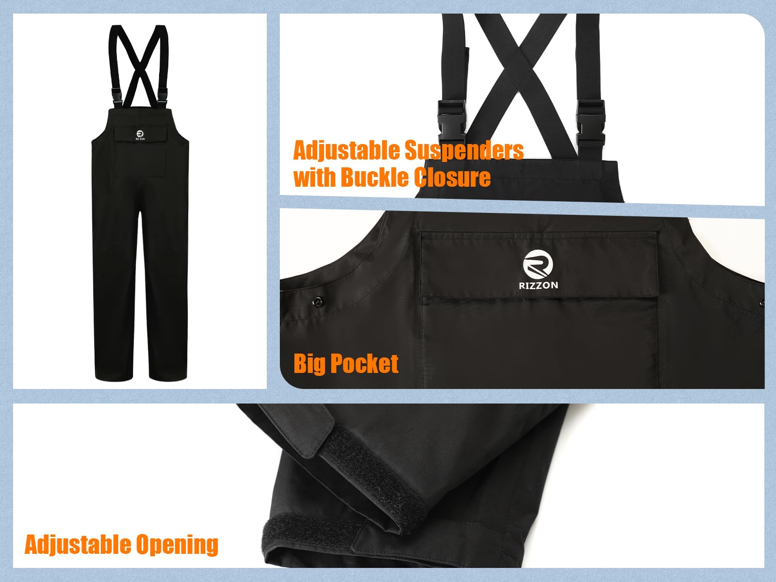 Angel-Regenanzug für Herren, wasserdicht, für Segeln, Regenjacke, Latzhose mit Kapuze, für jedes Wetter
