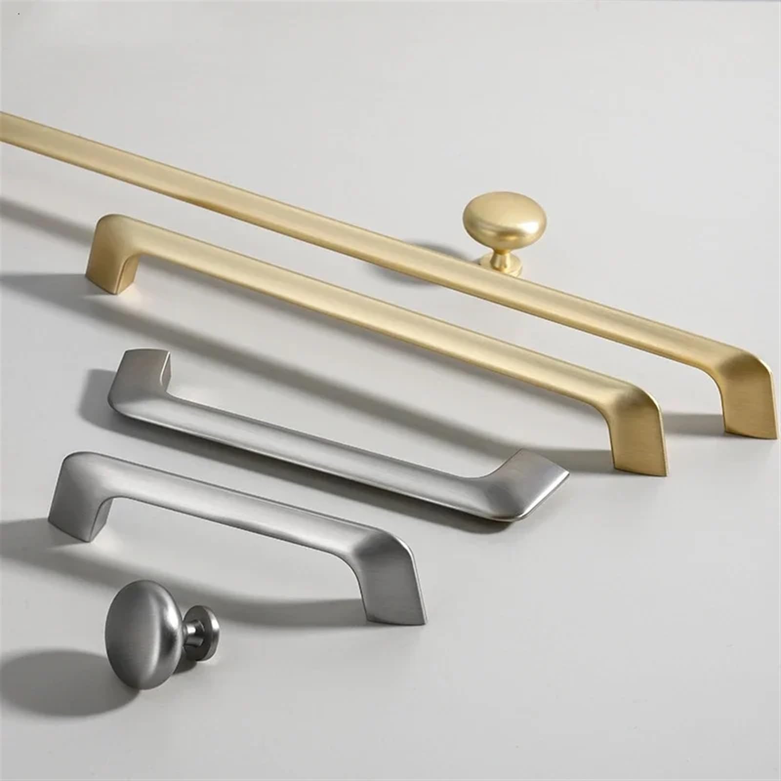 Acldoyyv Nickel Drawing 320Mm Cupboard Cabinet Handle Kitchen Drawer Knob Zinc Alloy Furniture Closet Hardware Dressing Table Dressing Room Wardrobe Handles 1Pcs (Color : )