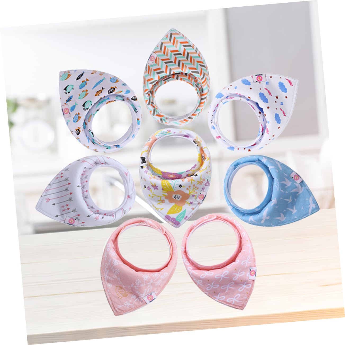 TOYANDONA 24 Piezas Baberos Para Bebé Baberos Infantiles Turbante De Bebé Babero De Hijab De Toallas De Saliva De Algodón Toallas De Saliva De Bandana De Baba De