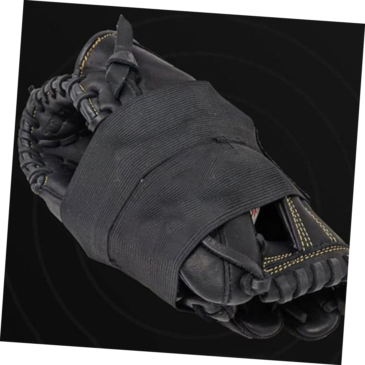 Baseball Glove Straps 4 Pack Catcher Glove Wrap Adjustable Elastic and Slit for Protection