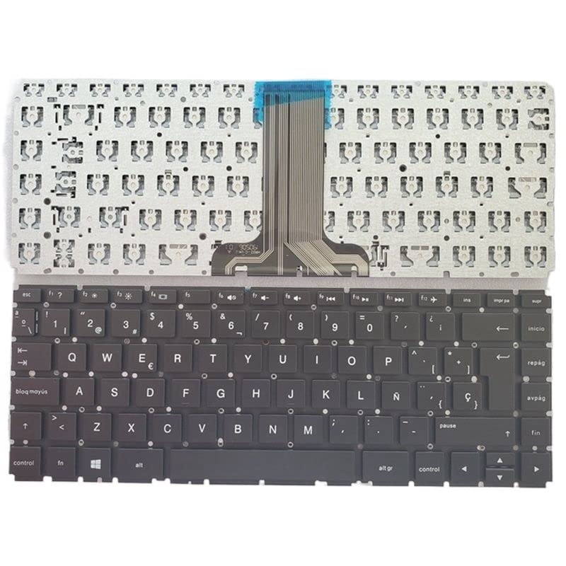 Clavier HP 14-AB cassé ? Solution YANHAO clavier espagnol noir facile à installer - 5