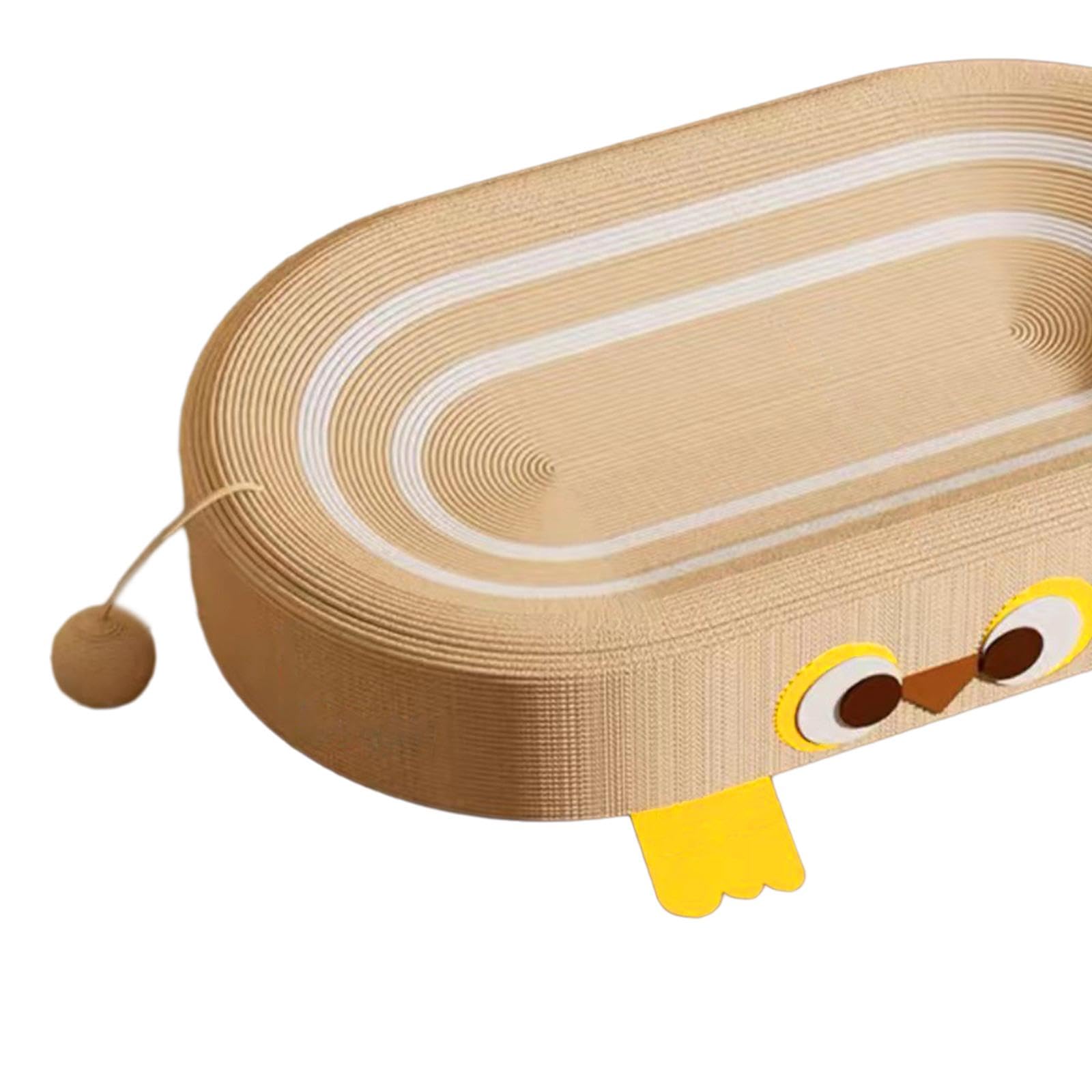 Cama rascadora para Gatos de sisal, Tabla rascadora para Gatos, Almohadilla para rascar para Gatos medianos y Grandes, 1 Pelota de Juego