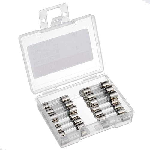 Miniatura 2 de BOJACK 0.197x0.787 in 5A 5amp 250V 0.2x0.78 pulgadas F5AL250V Fusibles de vidrio de soplado rápido (paquete de 20)